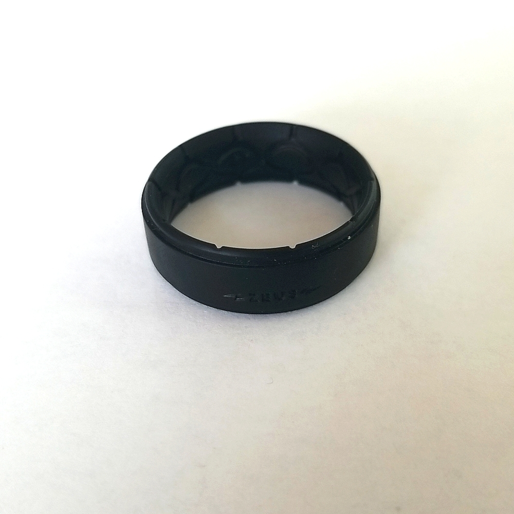 GROOVE RING® ZEUS MIDNIGHT BLACK Silicone RING size 12